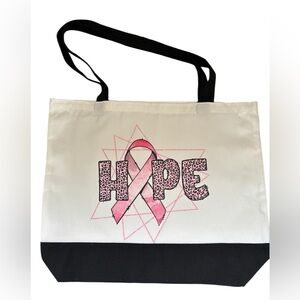 Hope Pink Ribbon Tote Bag